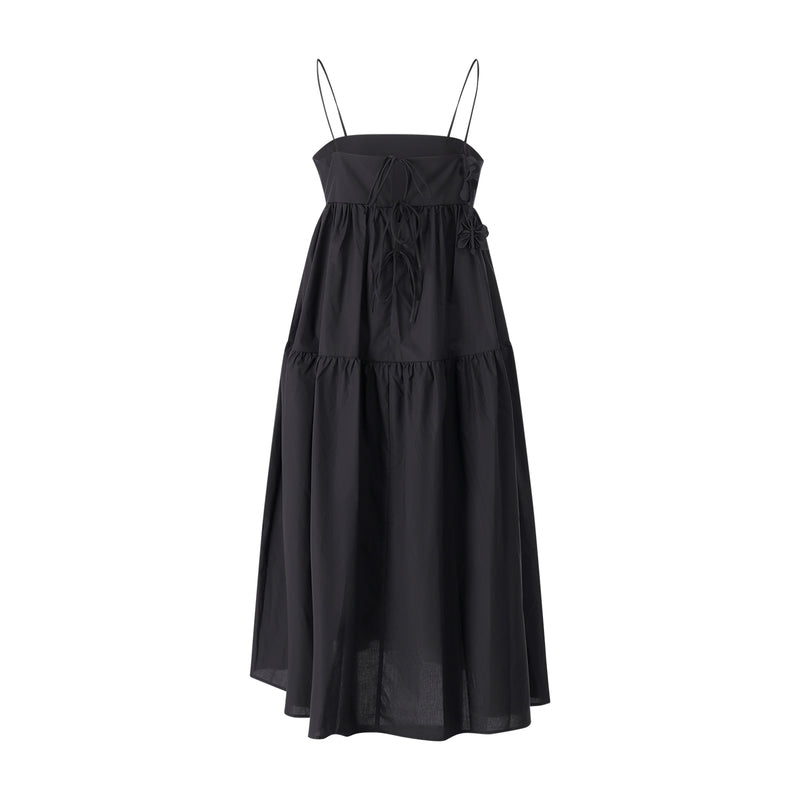 Midikleid aus Baumwolle 38 / Schwarz