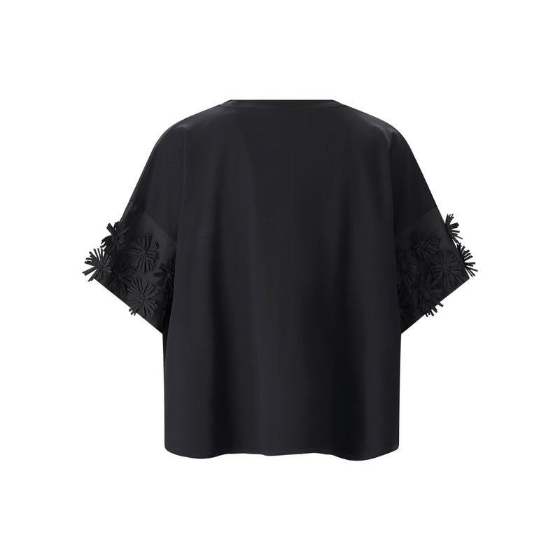 T-Shirt aus Baumwolle 38 / Schwarz