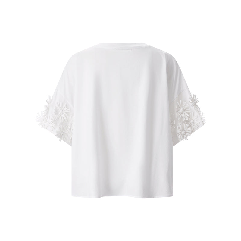 T-Shirt aus Baumwolle 38 / Weiß