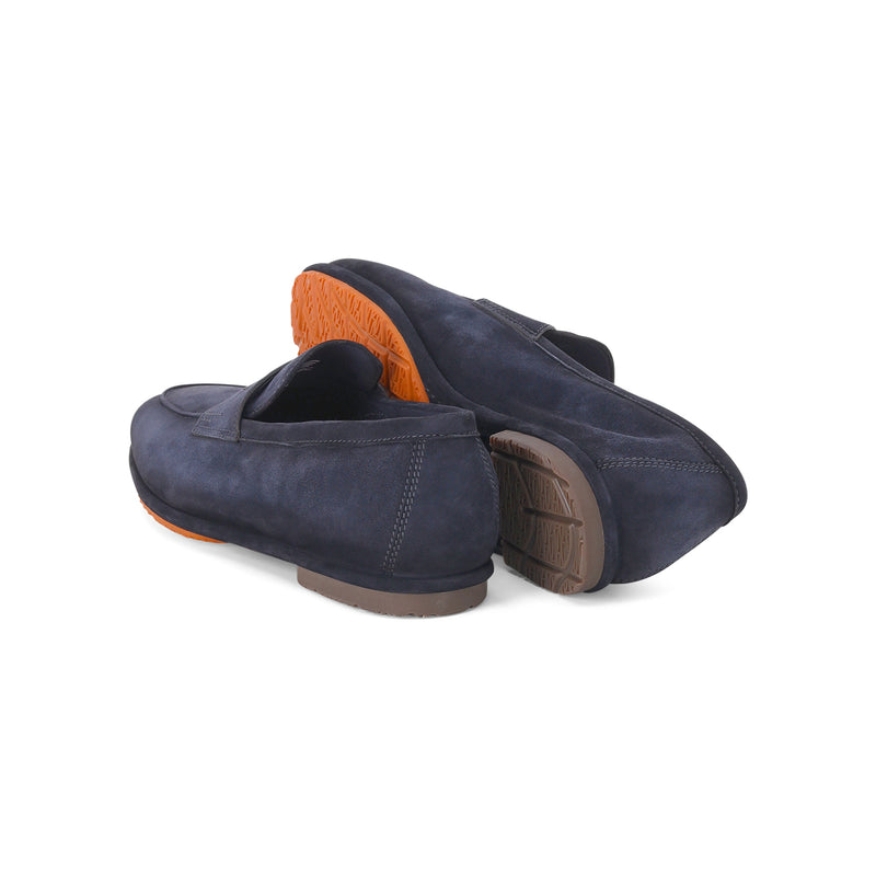 Loafer aus Veloursleder 44,5 / Dunkelblau