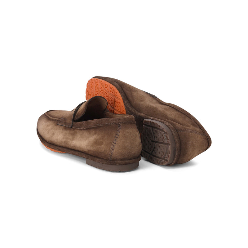 Loafer aus Veloursleder 44.5 / Braun