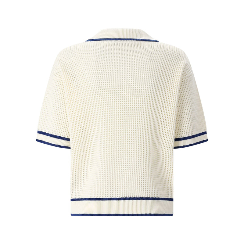 DSQUARED2 Poloshirt im Häkeldesign Herren