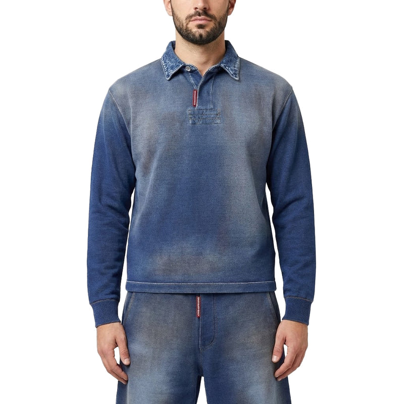DSQUARED2 Langarm-Poloshirt im Denim-Style Herren