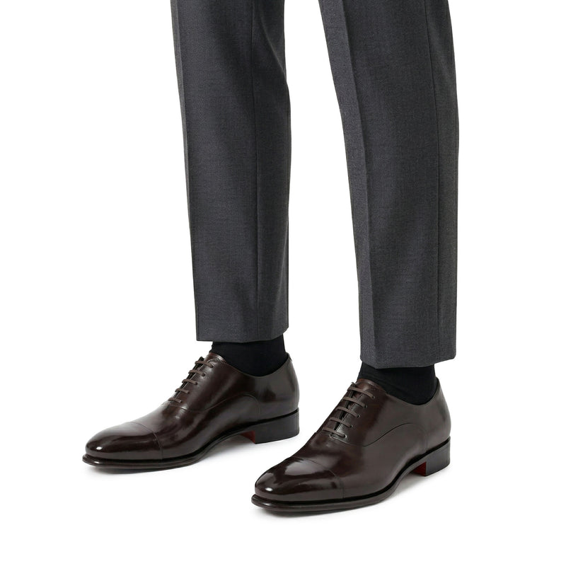 Oxfords aus Leder in Antik-Optik