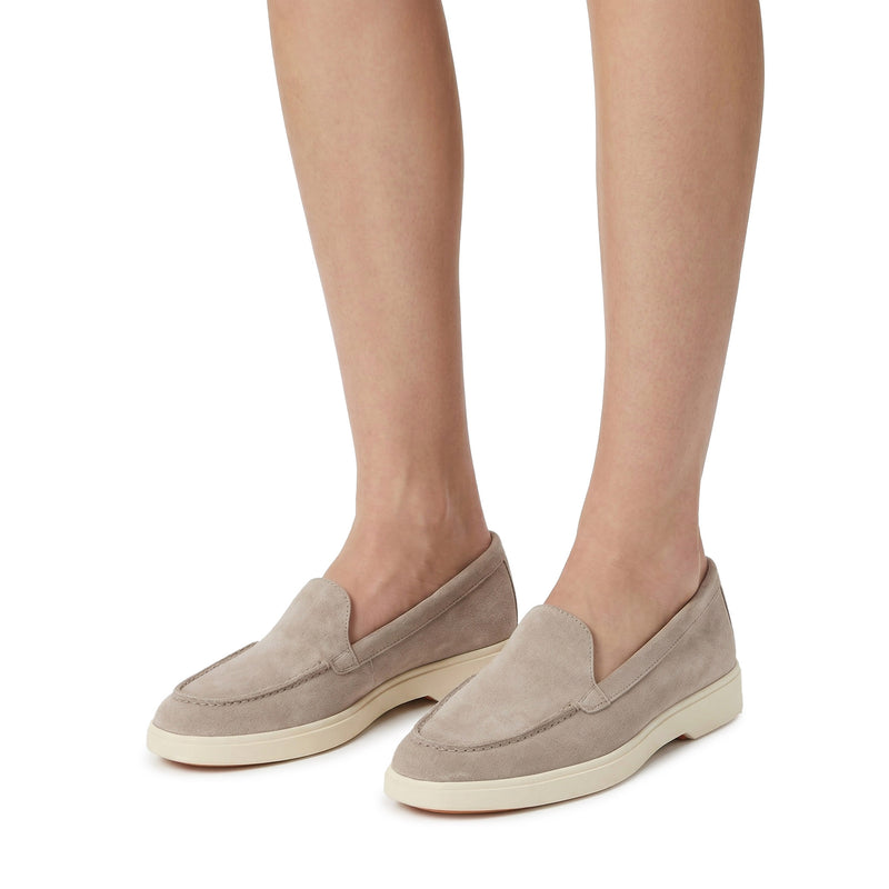 Santoni Loafer aus Veloursleder Damen