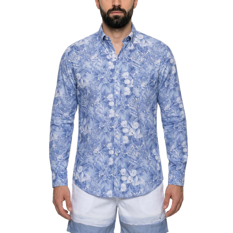 Paul & Shark Hemd mit floralem Muster Herren