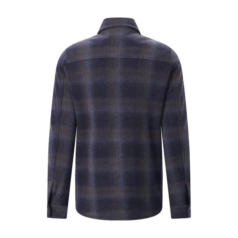 Maurizio Baldassari Kariertes Overshirt aus Wolle Herren