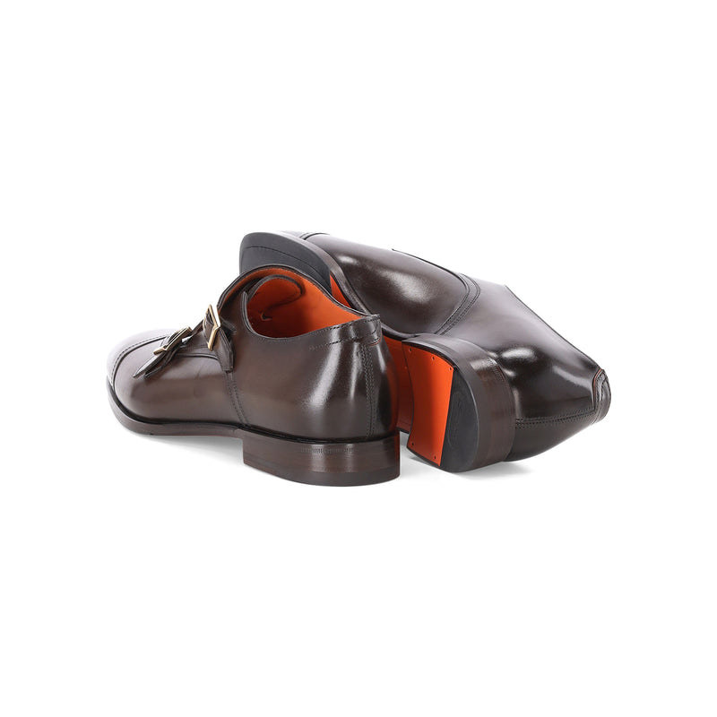 Santoni Doppel-Monkstraps aus Leder Herren