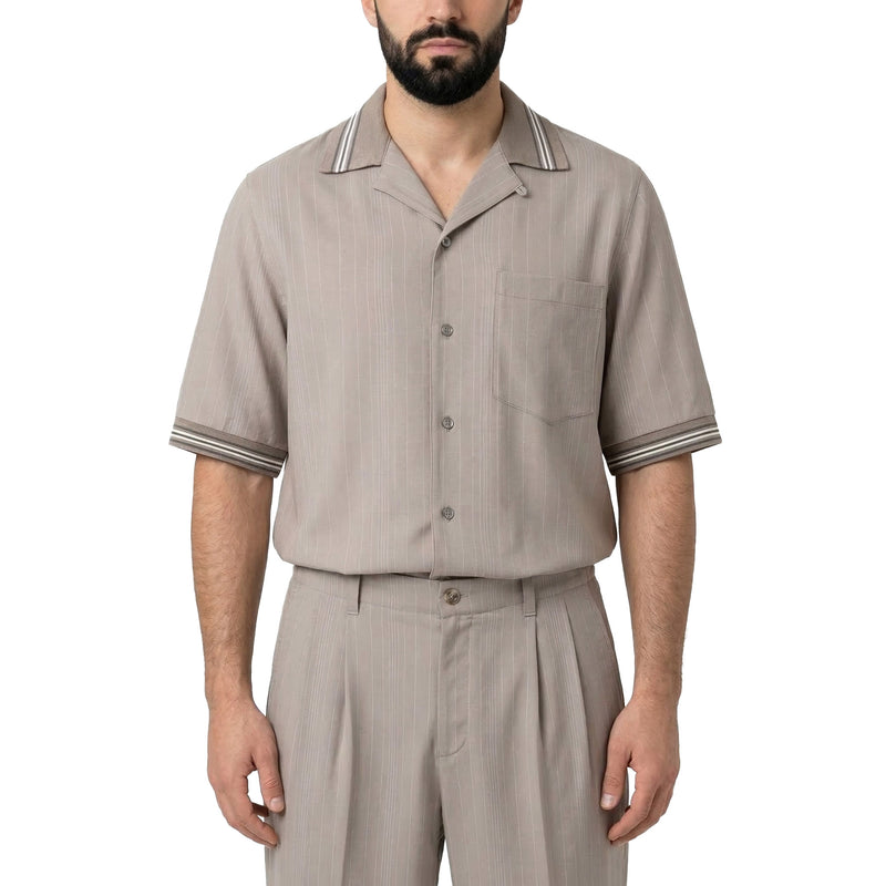 Kurzarm-Hemd aus Wollmix