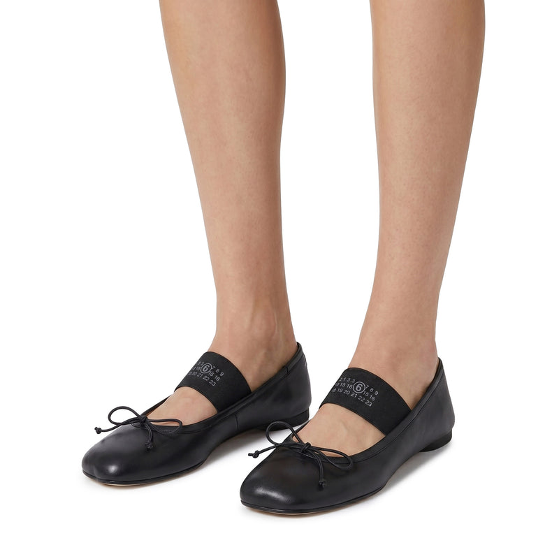 MM6 Maison Margiela Ballerinas mit Logo-Band Damen