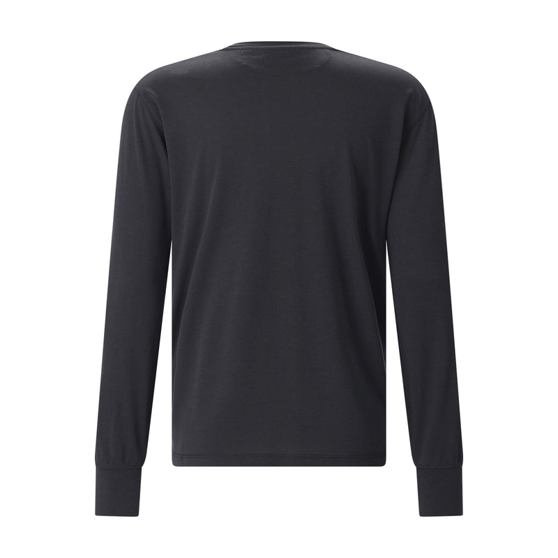 Langarmshirt aus Baumwoll-Mix 58 / Schwarz