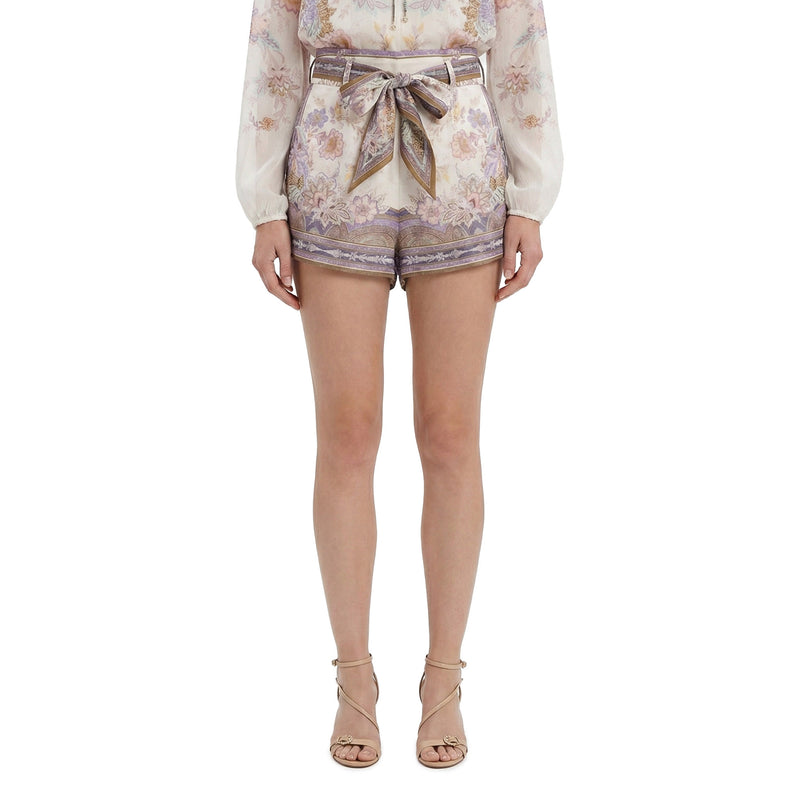 Zimmermann Short Luna mit floralem Muster Damen