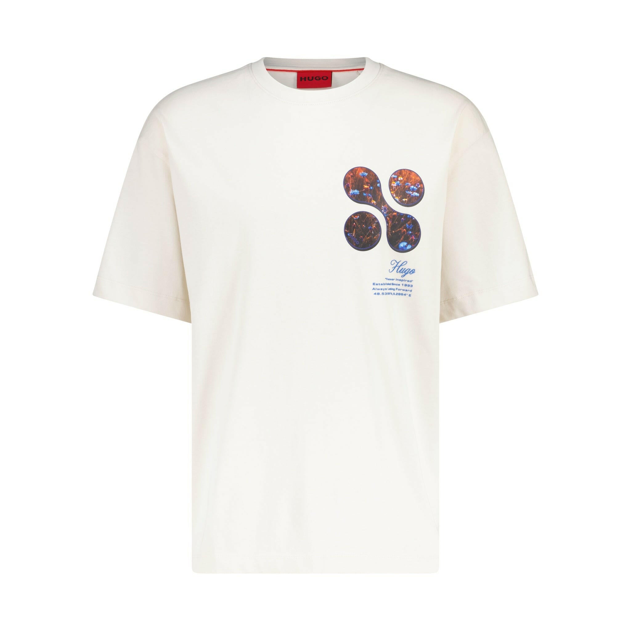 T-Shirt mit Print aus reiner Baumwolle