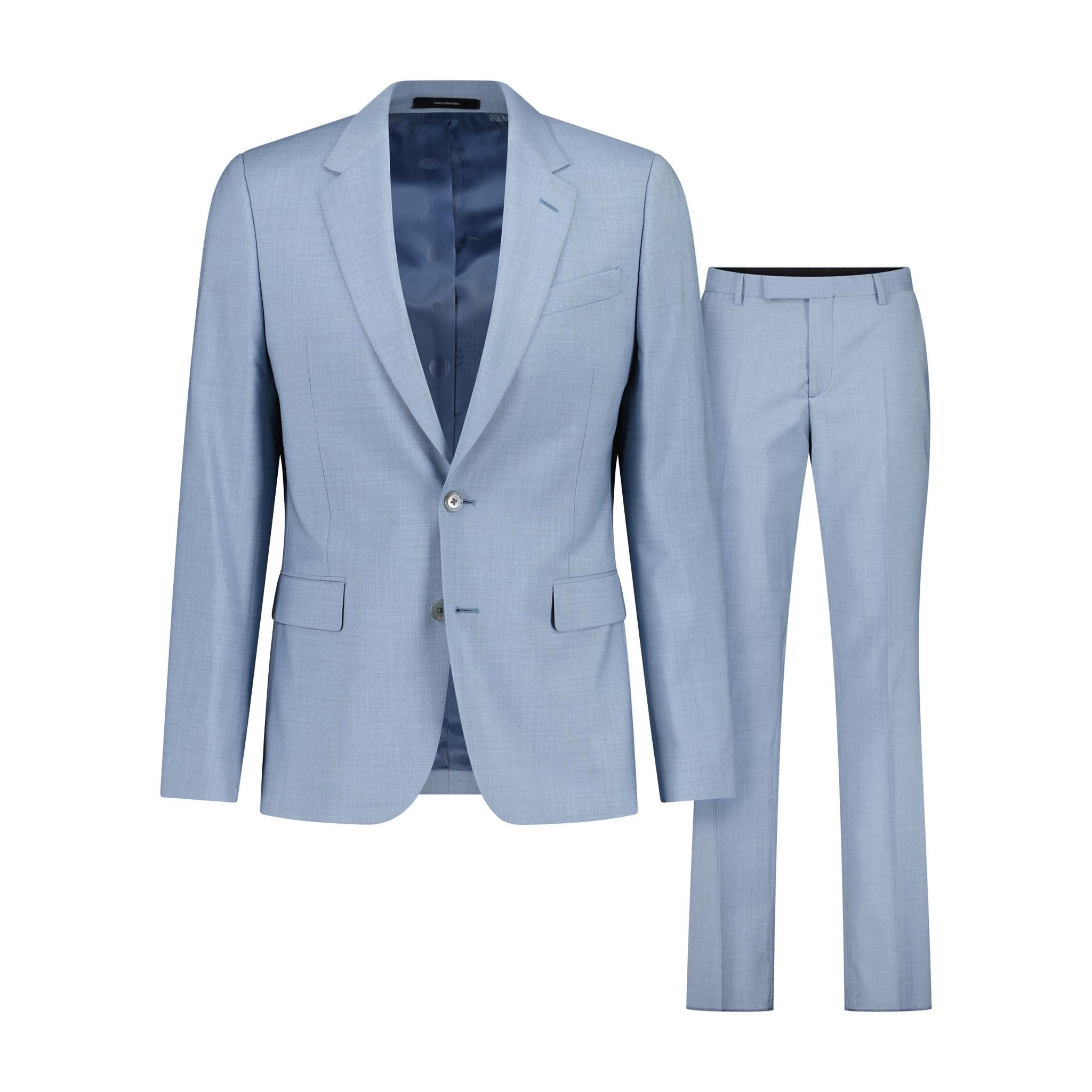 Zweiteiliger Slim-Fit Anzug aus hochwertiger Wolle