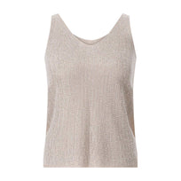 Top mit Strass XL / Gold
