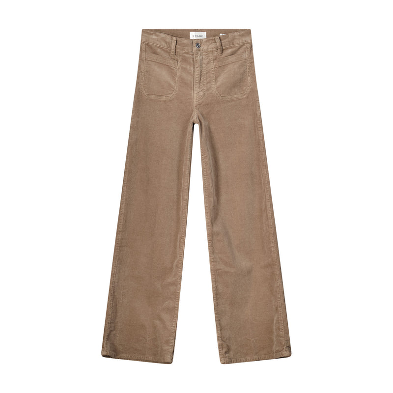 Cordhose Le Slim Palazzo 32 / Hellbraun
