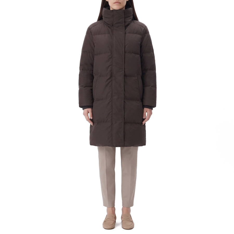 Parka Louise mit Daunen XXL / Dunkelbraun