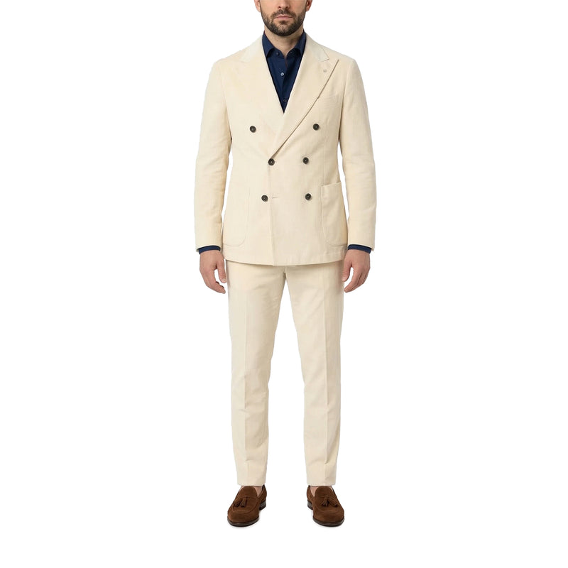 Two-piece corduroy suit