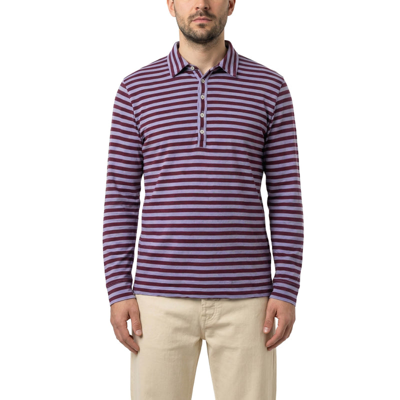 Massimo Alba Gestreiftes Poloshirt Raya Herren