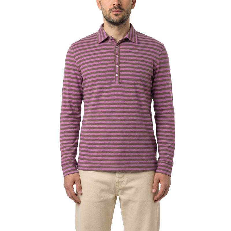 Massimo Alba Gestreiftes Poloshirt Raya Herren