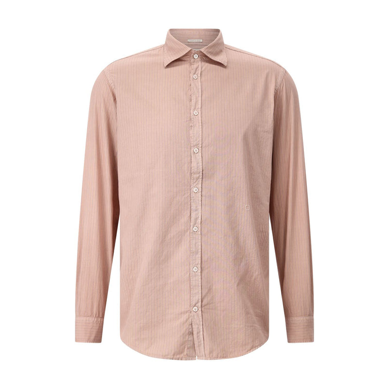 Massimo Alba Baumwollhemd Genova mit Streifen Herren