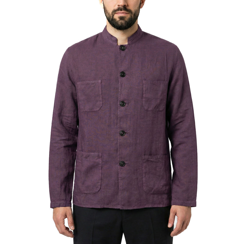 Massimo Alba Hemdjacke aus Leinen Herren