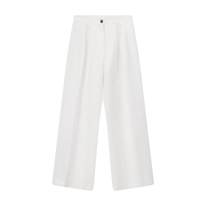 Weite Hose Karly 40 / Weiß