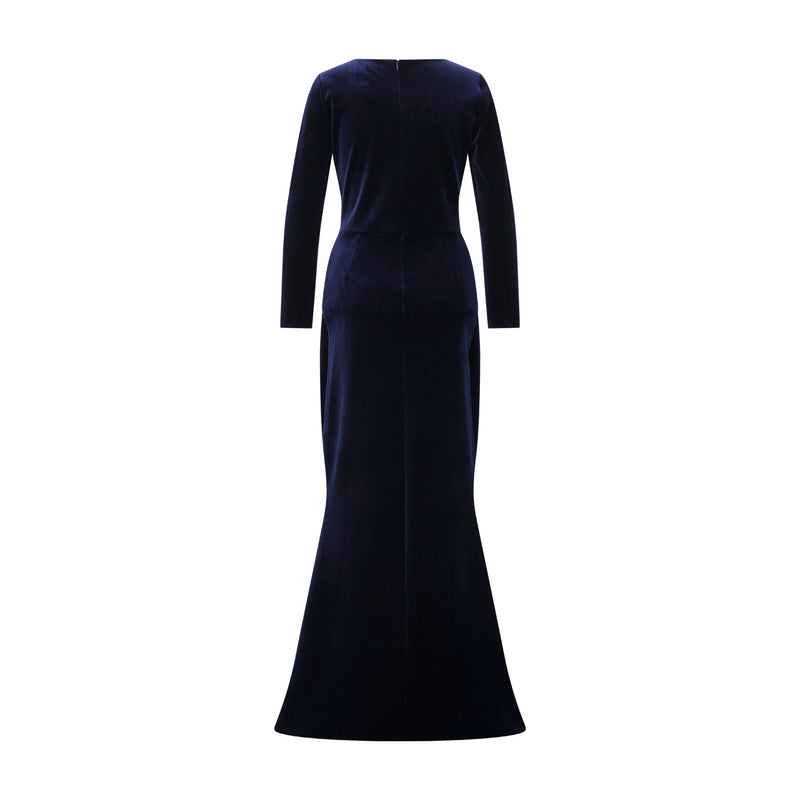 Chiara Boni Langes Abendkleid Jaslette aus Samt Damen