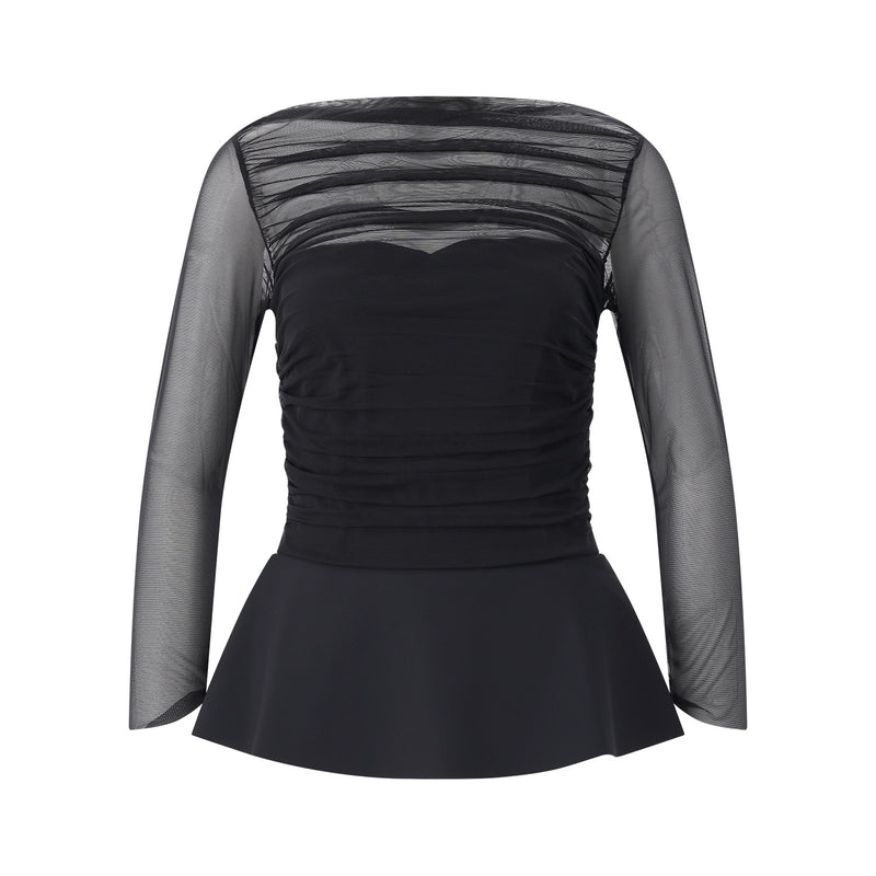 Transparente Bluse