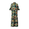 La Double J Maxikleid mit Retro-Muster Damen