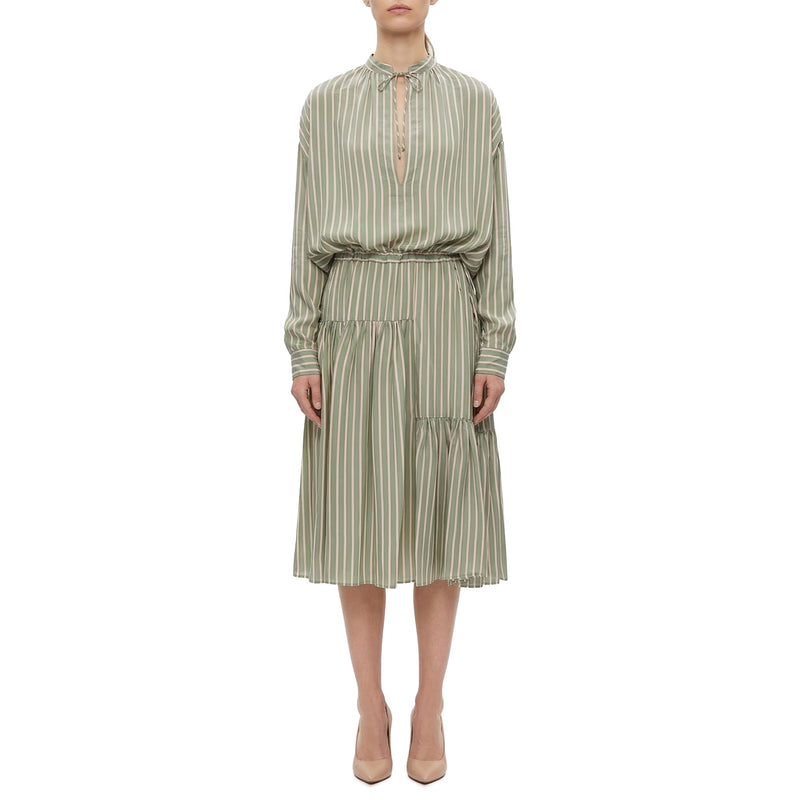 Gestreiftes Midikleid Denvo