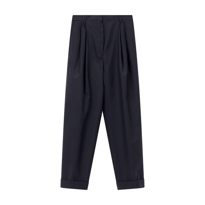 Hose Partan aus Wolle 40 / Dunkelblau