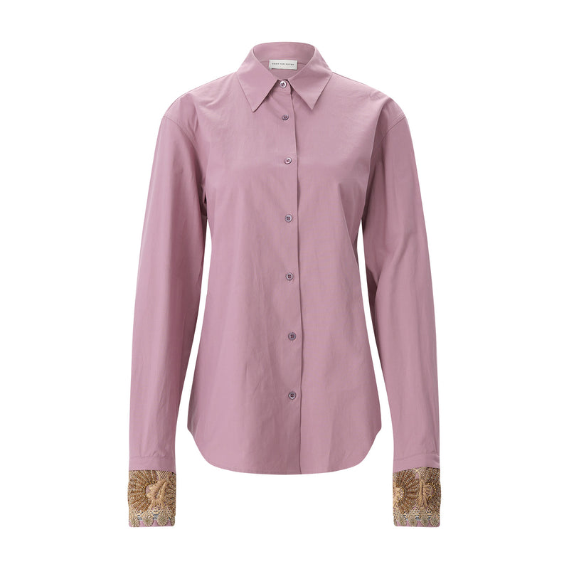 Hemdbluse Chloris aus Baumwolle 40 / Rosa