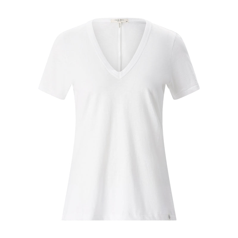 Rag&Bone T-Shirt The Slub mit V-Ausschnitt Damen