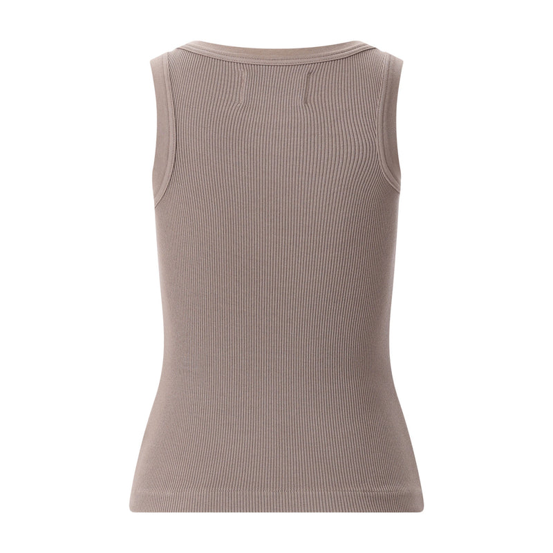Geripptes Tanktop Isabel M / Braun