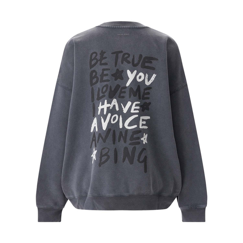 Anine Bing Sweatshirt Miles mit Print Damen