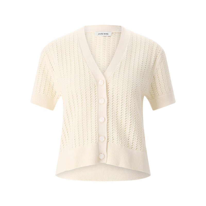 Anine Bing Kurzarm Cardigan Damen