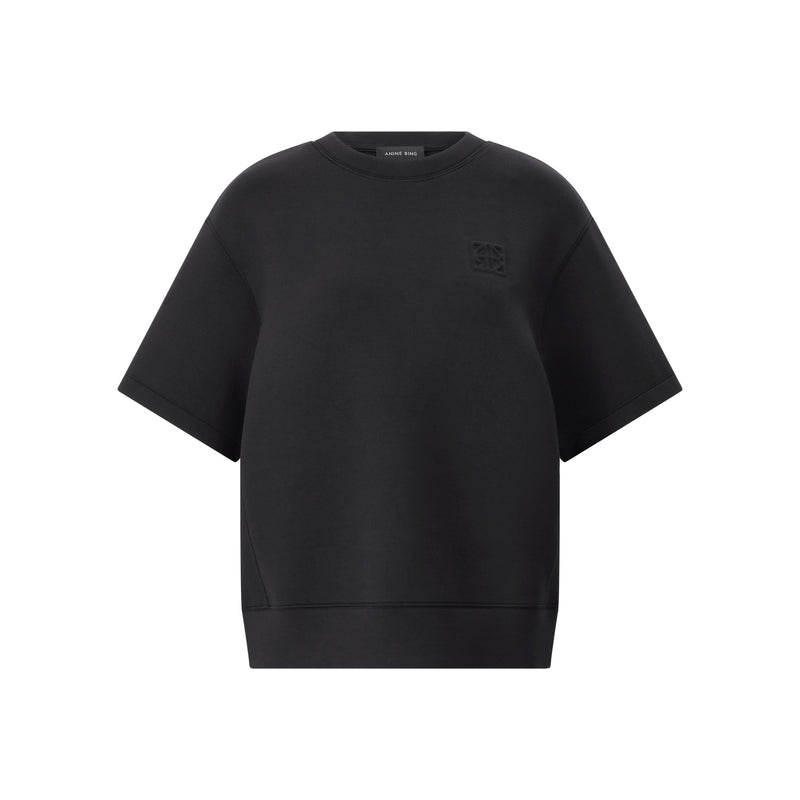 Anine Bing Sweatshirt Jadon mit kurzen Ärmeln Damen