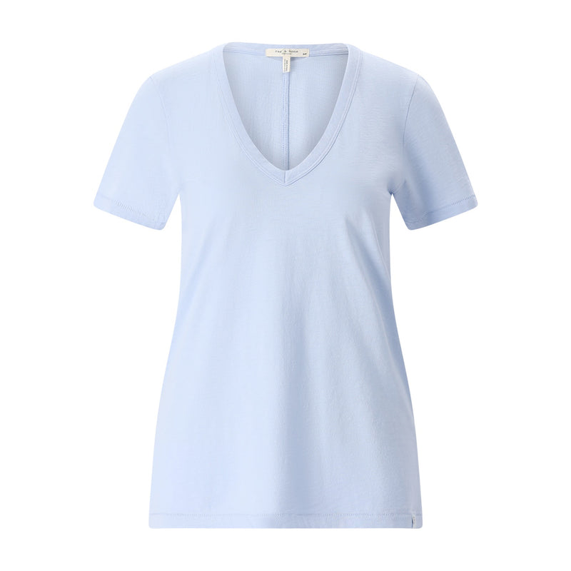 Rag&Bone T-Shirt The Slub mit V-Ausschnitt Damen