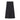 Midirock aus Satin XL / Schwarz
