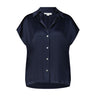Vince Kurzarm-Bluse aus Seide Damen