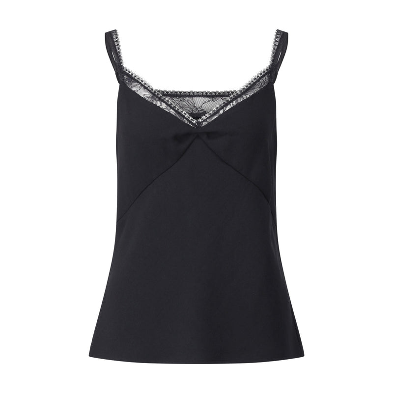 Vince Top mit Spitzendetails Damen