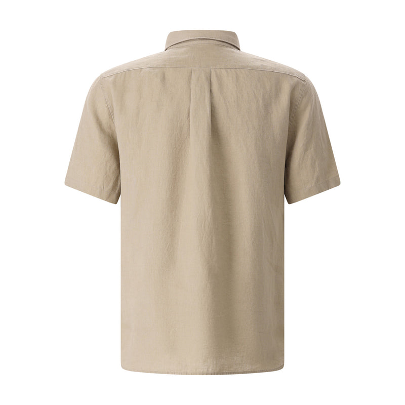 Vince Kurzarmhemd aus Leinen Herren