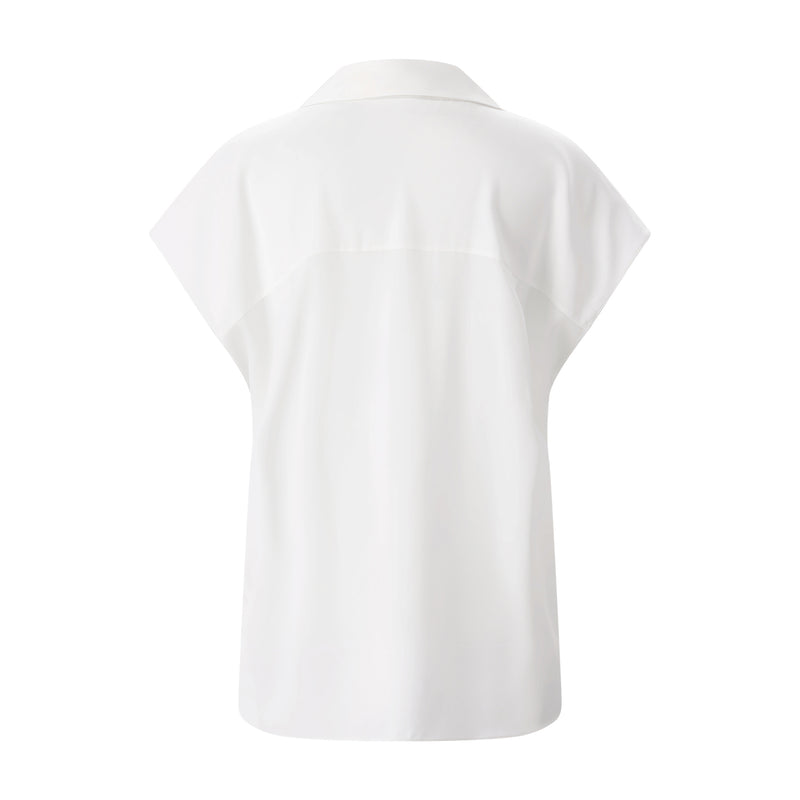 Bluse aus Seide L / Weiß