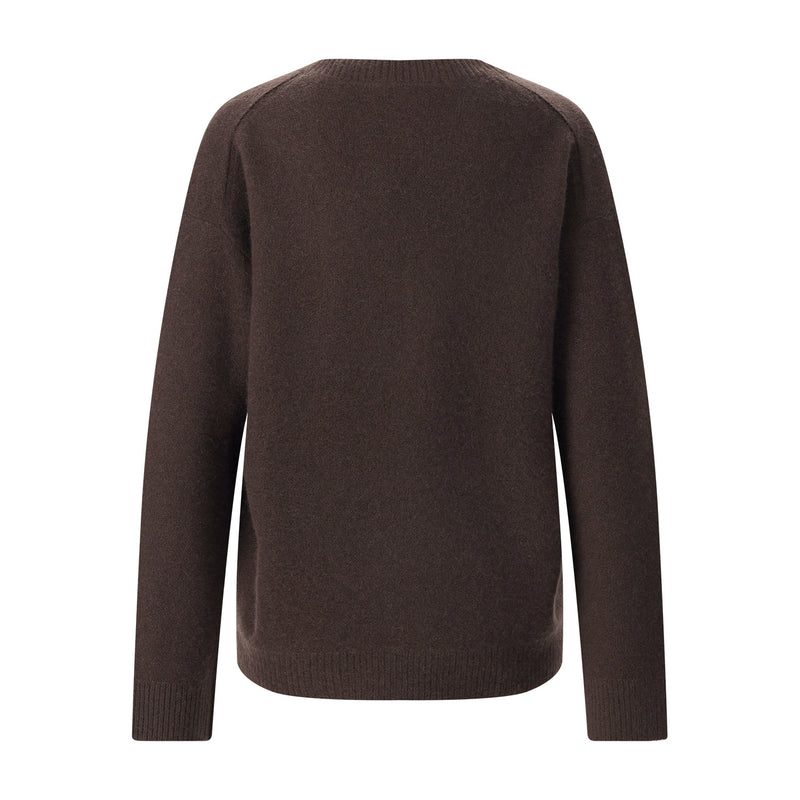 Pullover aus Kaschmir L / Dunkelbraun