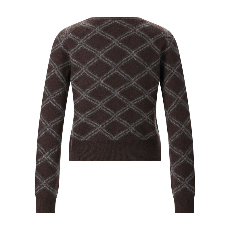 Strickjacke aus Kaschmir XL / Dunkelbraun