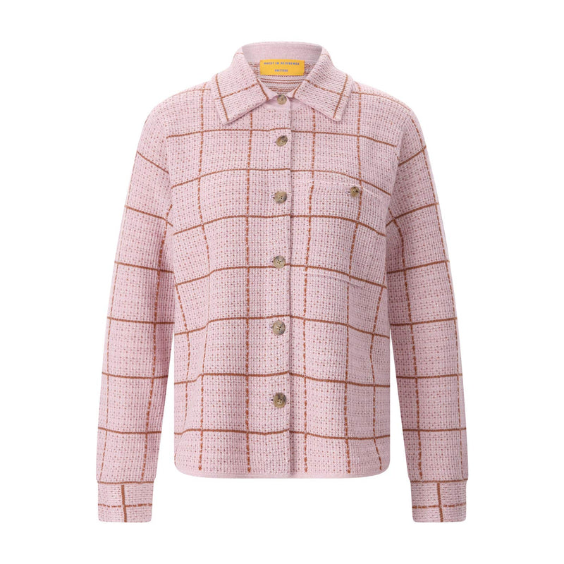 Strickjacke Dylan aus Kaschmir & Leinen L / Rosa