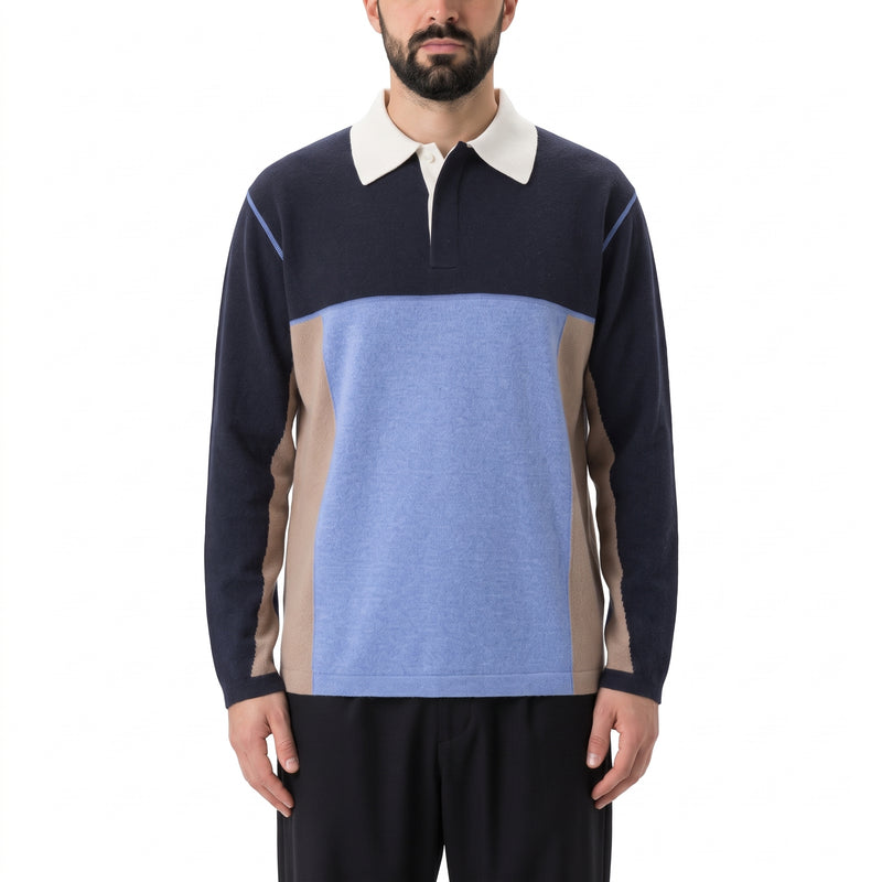 Longsleeve-Polo aus Kaschmir