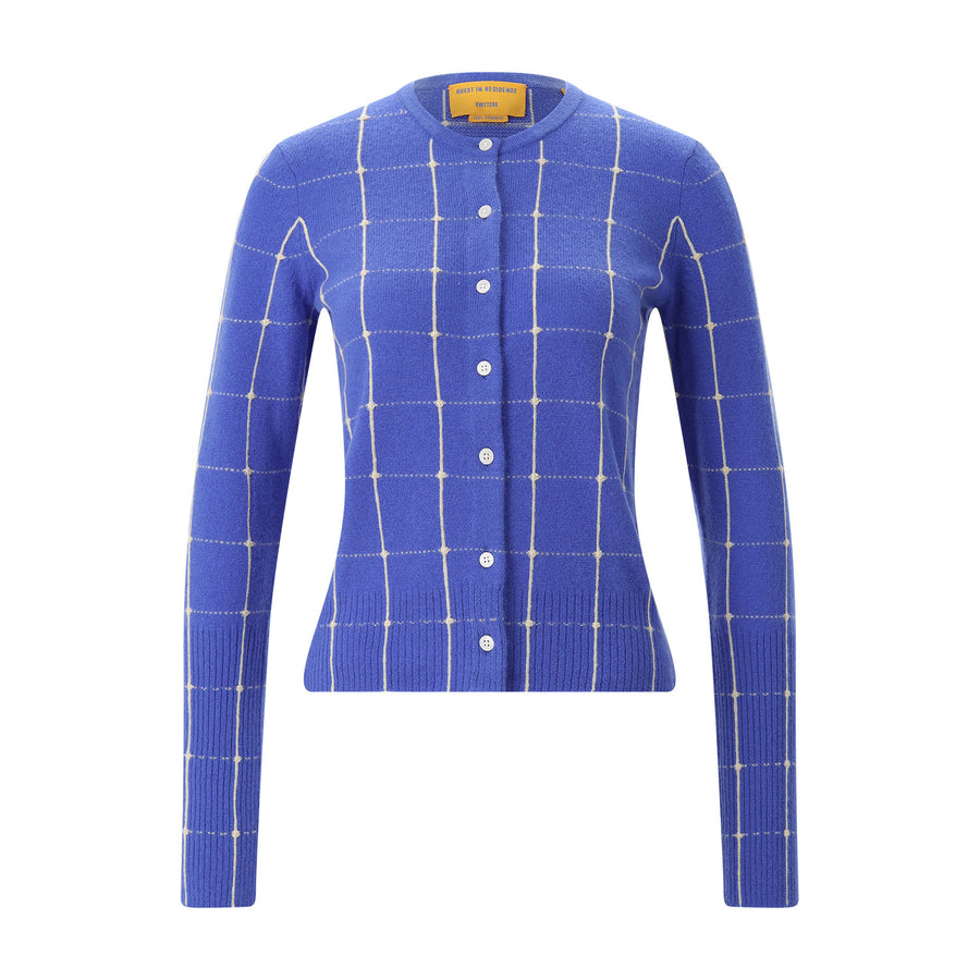 Strickjacke aus Kaschmir XL / Blau