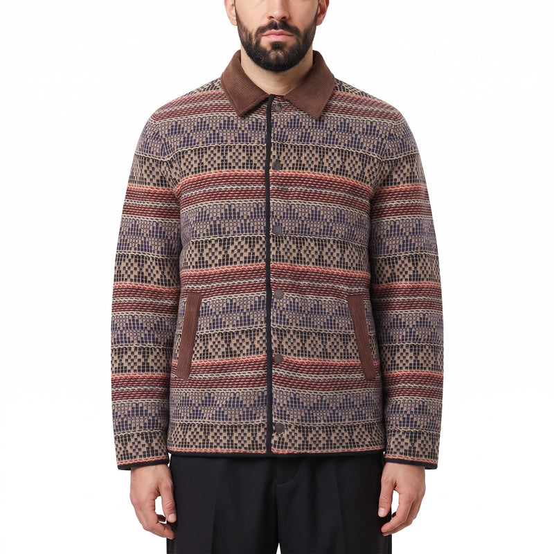 Guest in Residence Übergangsjacke mit Jacquard-Muster Herren